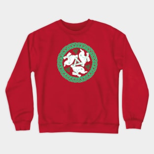 Celtic Triskele Hares Crewneck Sweatshirt